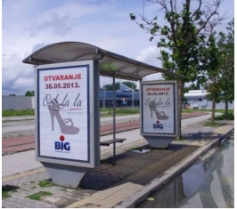 Novi Sad - Autobuska stajališta - Sentandrejski put, ispred Gradske čistoće i TC BIG